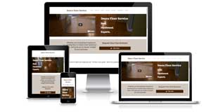 Deans Floor website on desktop, laptop, iPad and iPhone screens Deans Floor website on desktop, laptop, iPad and iPhone screens