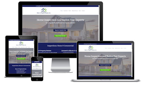 Home Property Review website on desktop, laptop, iPad and iPhone screens