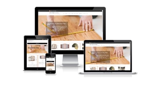 Labor Only Carpentry website on desktop, laptop, iPad and iPhone screens